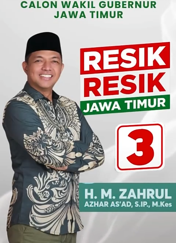 Gus Hans Lewat Slogan Resik Pasangan Risma Bakal Bersih Pemerintah Jatim