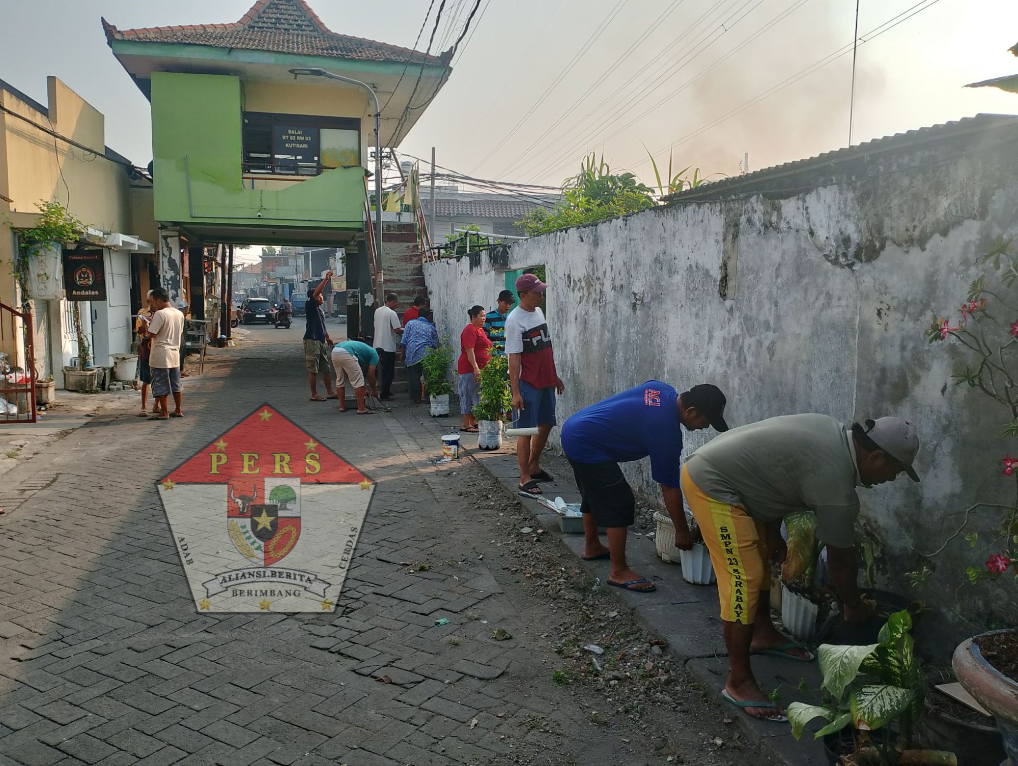 Kerja Bakti Menyambut Hari Kemerdekaan dan silaturahmi Warga